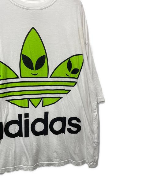 adidas Originals（アディダスオリジナル）adidas Originals (アディダスオリジナル) JEREMY SCOTT (ジェレミー スコット) 半袖カットソー ホワイト サイズ:Fの古着・服飾アイテム