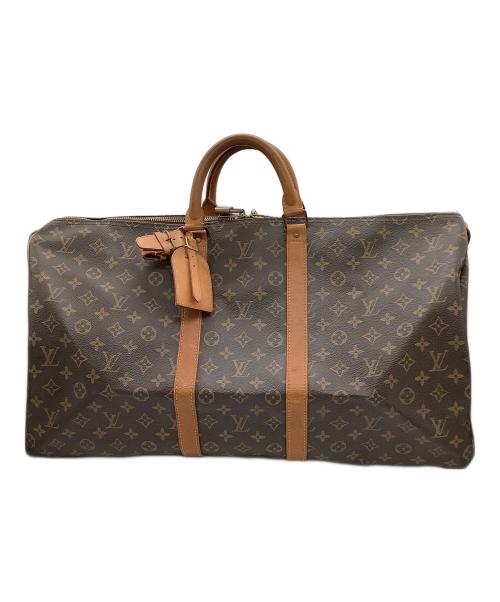 LOUIS VUITTON（ルイ ヴィトン）LOUIS VUITTON (ルイ ヴィトン) モノグラム　キーポル55　トラベルバッグ ブラウンの古着・服飾アイテム