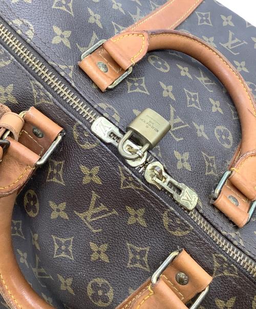 LOUIS VUITTON（ルイ ヴィトン）LOUIS VUITTON (ルイ ヴィトン) モノグラム　キーポル55　トラベルバッグ ブラウンの古着・服飾アイテム