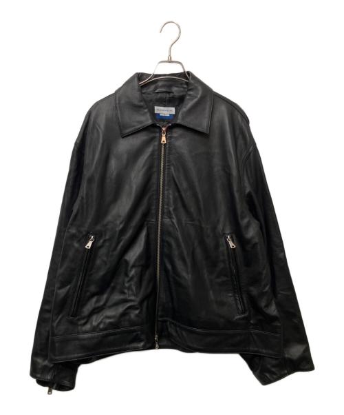 MAISON SPECIAL（メゾンスペシャル）MAISON SPECIAL (メゾンスペシャル) シープレザープライムオーバーシングルライダースジャケット ブラック サイズ:2 未使用品の古着・服飾アイテム