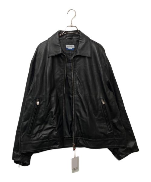MAISON SPECIAL（メゾンスペシャル）MAISON SPECIAL (メゾンスペシャル) シープレザープライムオーバーシングルライダースジャケット ブラック サイズ:2 未使用品の古着・服飾アイテム