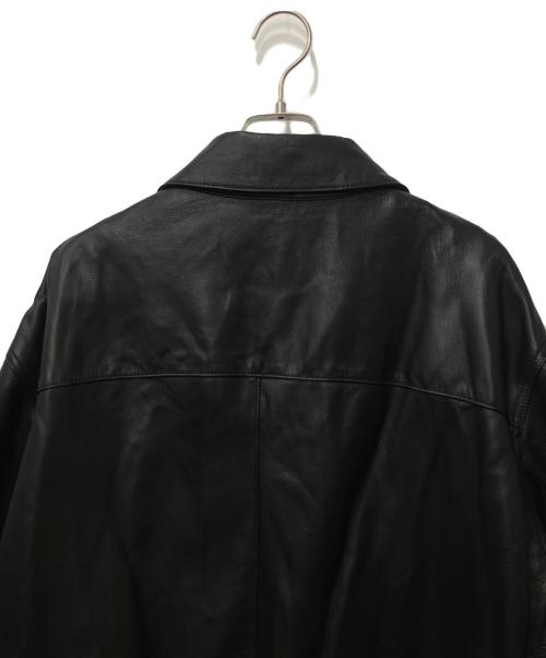 MAISON SPECIAL（メゾンスペシャル）MAISON SPECIAL (メゾンスペシャル) シープレザープライムオーバーシングルライダースジャケット ブラック サイズ:2 未使用品の古着・服飾アイテム