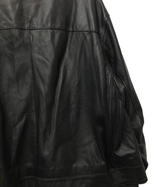 MAISON SPECIAL（メゾンスペシャル）MAISON SPECIAL (メゾンスペシャル) シープレザープライムオーバーシングルライダースジャケット ブラック サイズ:2 未使用品の古着・服飾アイテム