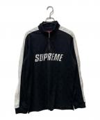 SUPREMEシュプリーム）の古着「Track Half Zip Pullover Supreme」｜ブラック