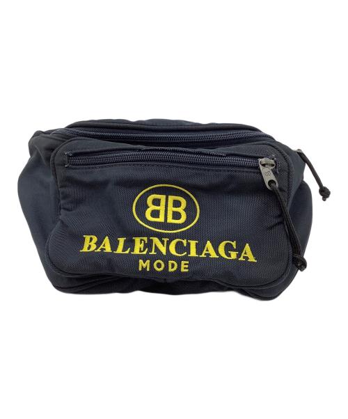 BALENCIAGA（バレンシアガ）BALENCIAGA (バレンシアガ) Explorer Belt Bag BB Mode　ウエストバッグ ネイビーの古着・服飾アイテム
