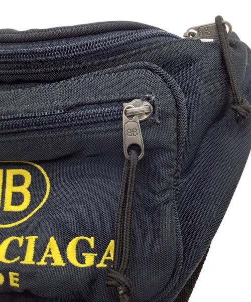 BALENCIAGA（バレンシアガ）BALENCIAGA (バレンシアガ) Explorer Belt Bag BB Mode　ウエストバッグ ネイビーの古着・服飾アイテム