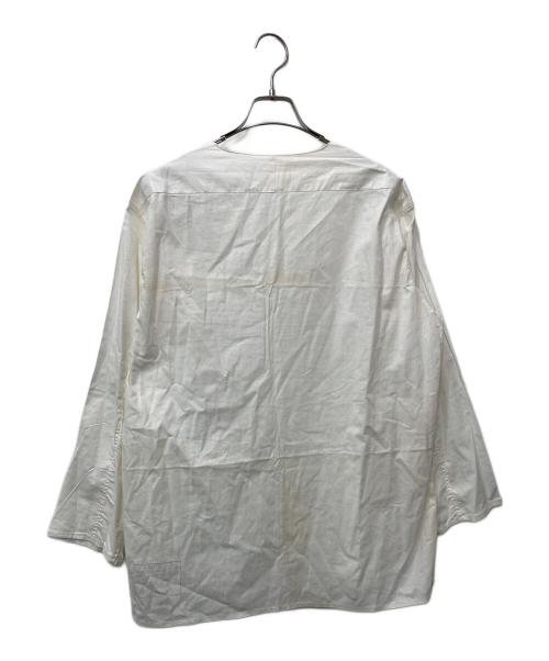 ロシア軍（ロシアンアーミー）ロシア軍 (ロシアンアーミー) 長袖カットソー ホワイト サイズ:50-4の古着・服飾アイテム