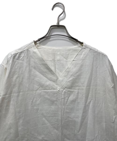 ロシア軍（ロシアンアーミー）ロシア軍 (ロシアンアーミー) 長袖カットソー ホワイト サイズ:50-4の古着・服飾アイテム