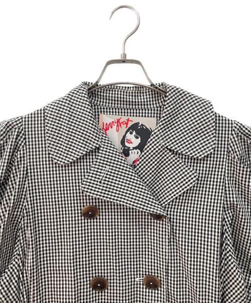 Mikio Sakabe（ミキオサカベ）Mikio Sakabe (ミキオサカベ) 半袖ワンピース ブラック×ホワイト サイズ:Fの古着・服飾アイテム