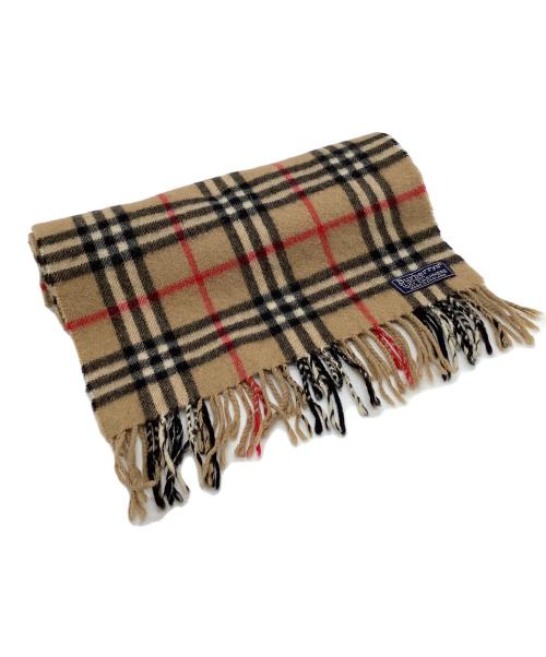 Burberry's（バーバリーズ）Burberry's (バーバリーズ) マフラー ブラウン×グレーの古着・服飾アイテム