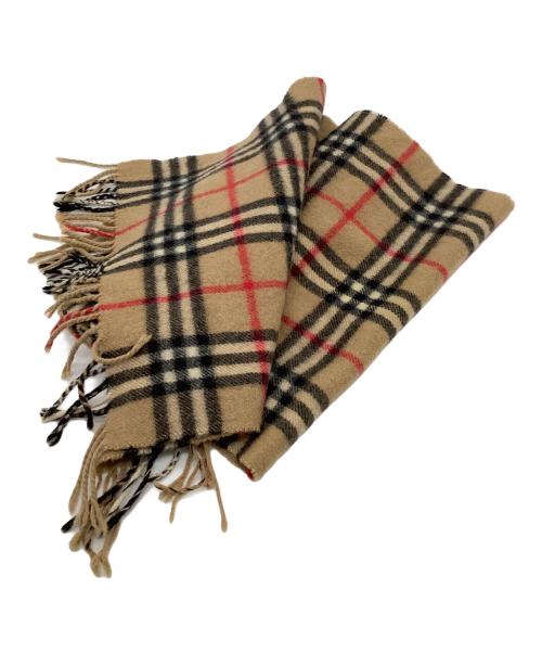 Burberry's（バーバリーズ）Burberry's (バーバリーズ) マフラー ブラウン×グレーの古着・服飾アイテム
