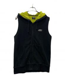 stussy（ステューシー）の古着「ベスト」｜ブラック×グリーン