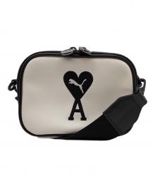 PUMA×ami（プーマ×アミ）の古着「SMALL SHOULDER BAG　ショルダーバッグ」｜ホワイト×ブラック