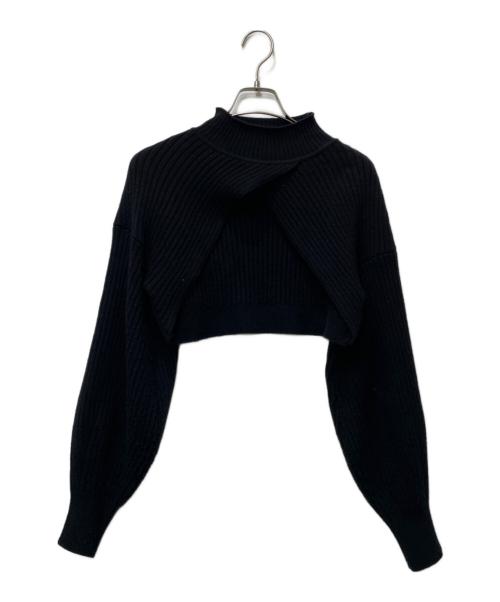 Snidel（スナイデル）Snidel (スナイデル) ワンピースセーターセット ブラック サイズ:Fの古着・服飾アイテム