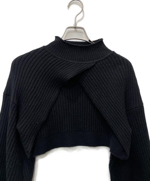 Snidel（スナイデル）Snidel (スナイデル) ワンピースセーターセット ブラック サイズ:Fの古着・服飾アイテム