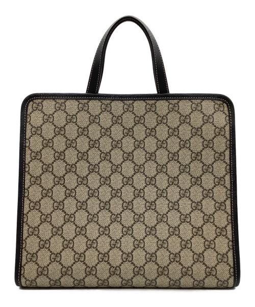 GUCCI（グッチ）GUCCI (グッチ) GGスプリーム　チルドレンバッグ ベージュの古着・服飾アイテム