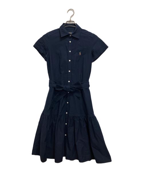 POLO RALPH LAUREN（ポロ・ラルフローレン）POLO RALPH LAUREN (ポロ・ラルフローレン) シャツワンピース ネイビー サイズ:150/80Aの古着・服飾アイテム