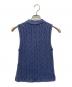 POLO RALPH LAUREN (ポロ・ラルフローレン) ケーブルニットノースリーブポロシャツ ネイビー サイズ:XS：6000円