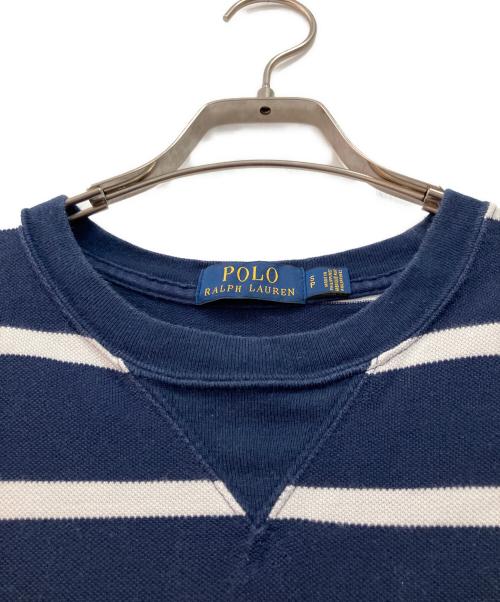 POLO RALPH LAUREN（ポロ・ラルフローレン）POLO RALPH LAUREN (ポロ・ラルフローレン) スウェット ネイビー×ホワイト サイズ:170/92Aの古着・服飾アイテム
