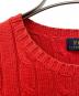 中古・古着 POLO RALPH LAUREN (ポロ・ラルフローレン) ケーブルニットセーター オレンジ サイズ:XS：6000円