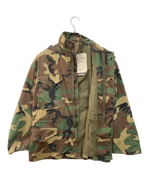 ALPHA（アルファ）ALPHA (アルファ) ミリタリージャケット グリーン×ブラウン サイズ:HEIGHT:67 TO 71 IN,CHEST:37 TO 41 INの古着・服飾アイテム