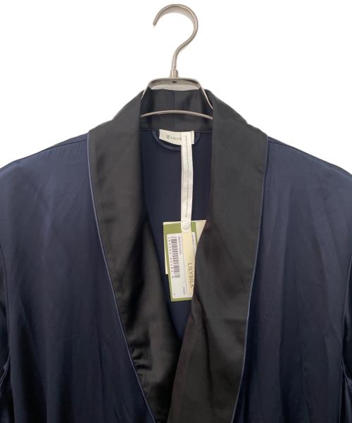 LILY SILK（リリーシルク）LILY SILK (リリーシルク) シルクガウン ネイビー サイズ:Lの古着・服飾アイテム
