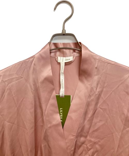 LILY SILK（リリーシルク）lily silk (リリーシルク) シルクガウン ピンク サイズ:XLの古着・服飾アイテム