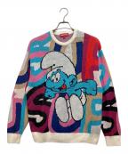 SUPREMEシュプリーム）の古着「Smurfs　ニット」｜マルチカラー