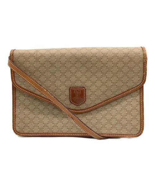 CELINE（セリーヌ）CELINE (セリーヌ) マカダム　ショルダーバッグ ブラウンの古着・服飾アイテム