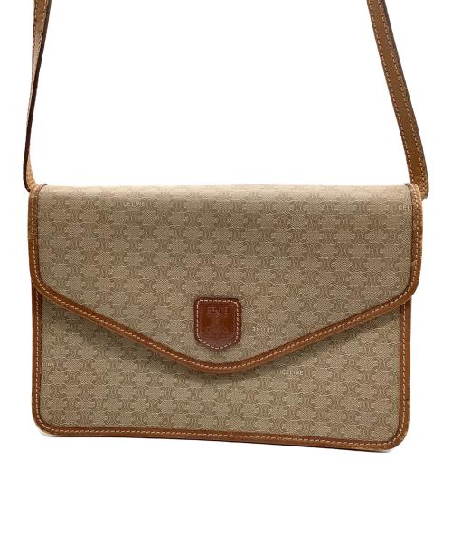 CELINE（セリーヌ）CELINE (セリーヌ) マカダム　ショルダーバッグ ブラウンの古着・服飾アイテム