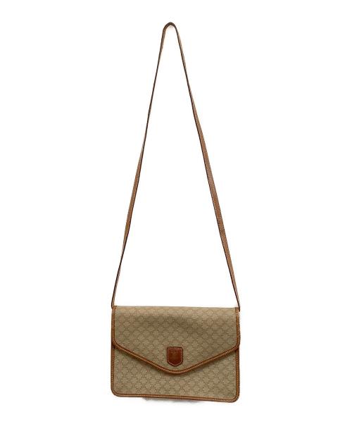 CELINE（セリーヌ）CELINE (セリーヌ) マカダム　ショルダーバッグ ブラウンの古着・服飾アイテム