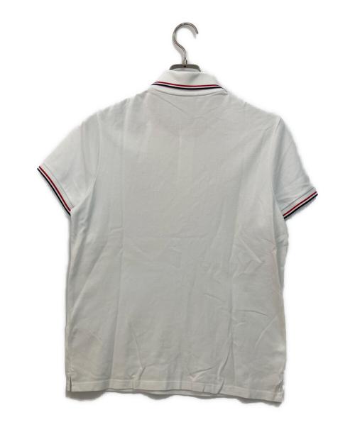 MONCLER（モンクレール）MONCLER (モンクレール) ポロシャツ ホワイト サイズ:Mの古着・服飾アイテム
