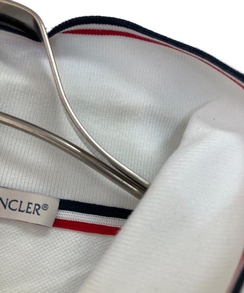 MONCLER（モンクレール）MONCLER (モンクレール) ポロシャツ ホワイト サイズ:Mの古着・服飾アイテム