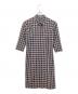 BURBERRY BLUE LABEL（バーバリー ブルー レーベル）の古着「シャツワンピース」｜ブラック×レッド