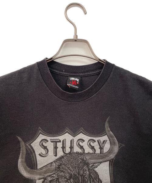 stussy（ステューシー）stussy (ステューシー) 半袖カットソー ブラック サイズ:Mの古着・服飾アイテム