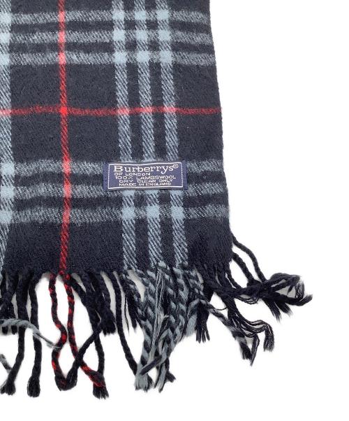 Burberry's（バーバリーズ）Burberry's (バーバリーズ) マフラー ネイビーの古着・服飾アイテム