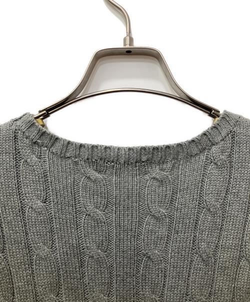 POLO RALPH LAUREN（ポロ・ラルフローレン）POLO RALPH LAUREN (ポロ・ラルフローレン) 厚手ニット グレー サイズ:Mの古着・服飾アイテム