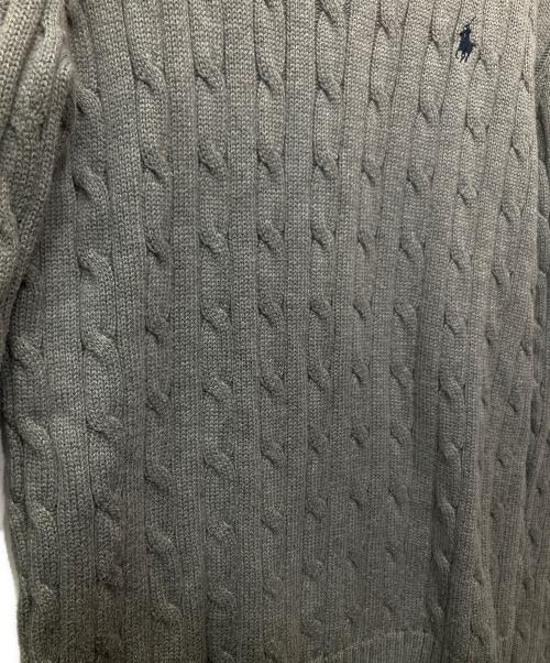 POLO RALPH LAUREN（ポロ・ラルフローレン）POLO RALPH LAUREN (ポロ・ラルフローレン) 厚手ニット グレー サイズ:Mの古着・服飾アイテム