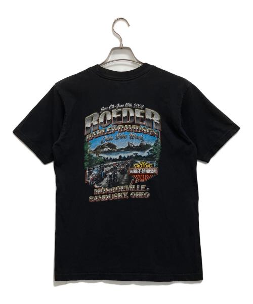 HARLEY-DAVIDSON（ハーレーダビッドソン）HARLEY-DAVIDSON (ハーレーダビッドソン) プリントTシャツ ブラック サイズ:Mの古着・服飾アイテム