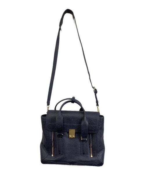 3.1 phillip lim（スリーワンフィリップリム）3.1 phillip lim (スリーワンフィリップリム) 2WAYバッグ ブルーの古着・服飾アイテム