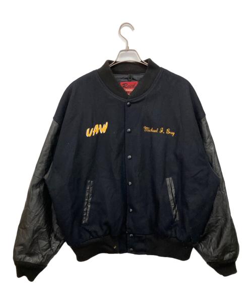 Reed Leather Sportswear（リードレザースポーツウェア）Reed Leather Sportswear (リードレザースポーツウェア) スタジャン ブラック サイズ:表記無しの古着・服飾アイテム