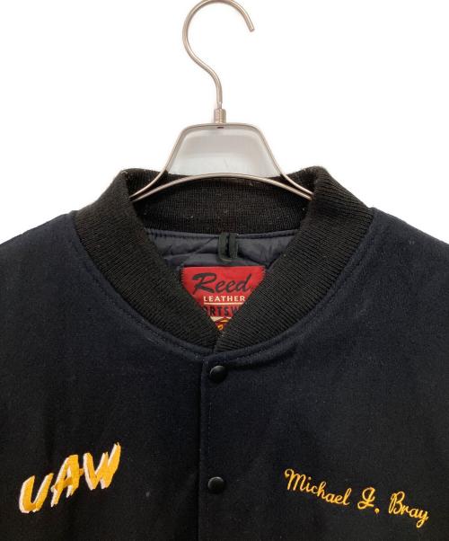Reed Leather Sportswear（リードレザースポーツウェア）Reed Leather Sportswear (リードレザースポーツウェア) スタジャン ブラック サイズ:表記無しの古着・服飾アイテム