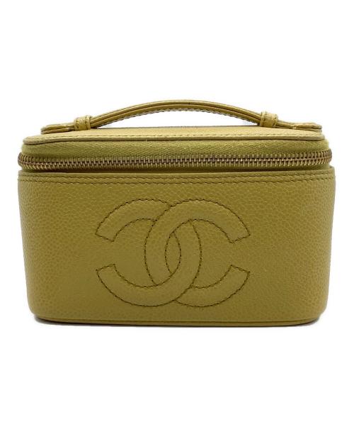 CHANEL（シャネル）CHANEL (シャネル) バニティバッグ イエローの古着・服飾アイテム