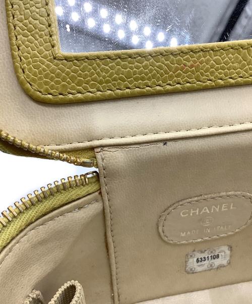 CHANEL（シャネル）CHANEL (シャネル) バニティバッグ イエローの古着・服飾アイテム