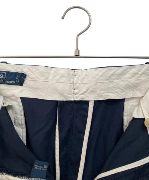 POLO RALPH LAUREN（ポロ・ラルフローレン）POLO RALPH LAUREN (ポロ・ラルフローレン) ツータックチノ ネイビー サイズ:40の古着・服飾アイテム