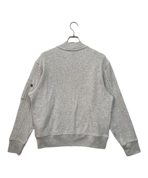 ALPHA（アルファ）ALPHA (アルファ) ジップジャケット ライトグレー サイズ:Mの古着・服飾アイテム