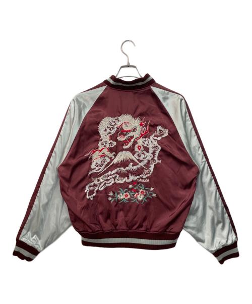 hoshihime（ホシヒメ）hoshihime (ホシヒメ) スカジャン バーガンディー×ブラック サイズ:表記なしの古着・服飾アイテム