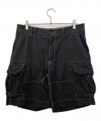 POLO RALPH LAURENポロ・ラルフローレン）の古着「カーゴハーフパンツ」｜ブラック