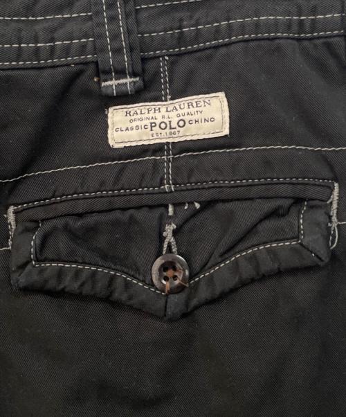 POLO RALPH LAUREN（ポロ・ラルフローレン）POLO RALPH LAUREN (ポロ・ラルフローレン) カーゴハーフパンツ ブラック サイズ:34の古着・服飾アイテム