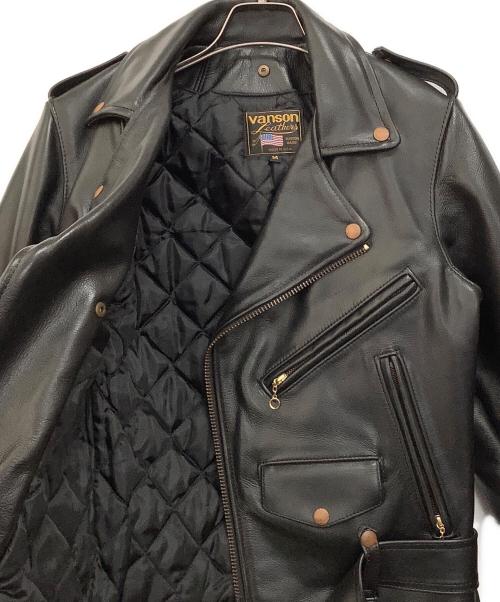 VANSON（バンソン）VANSON (バンソン) C2ダブルライダースジャケット ブラック サイズ:34の古着・服飾アイテム